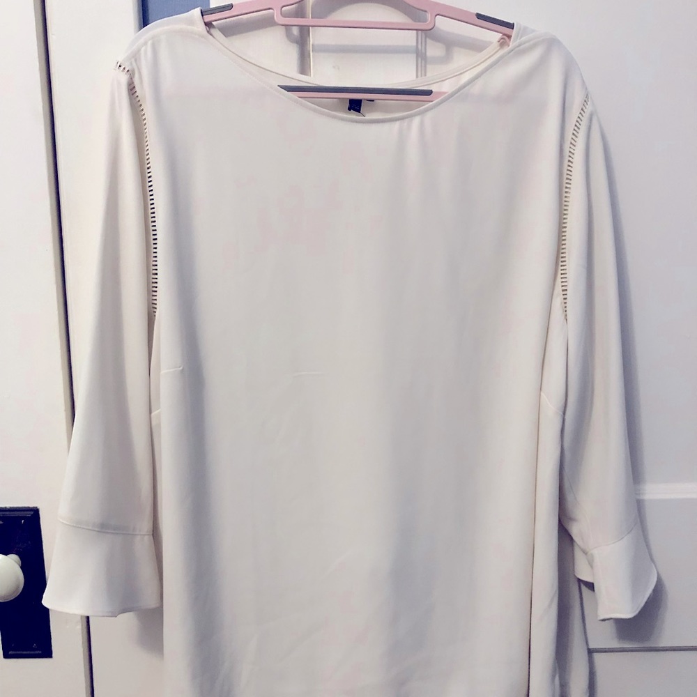 White Talbots blouse size 3x, NWT.